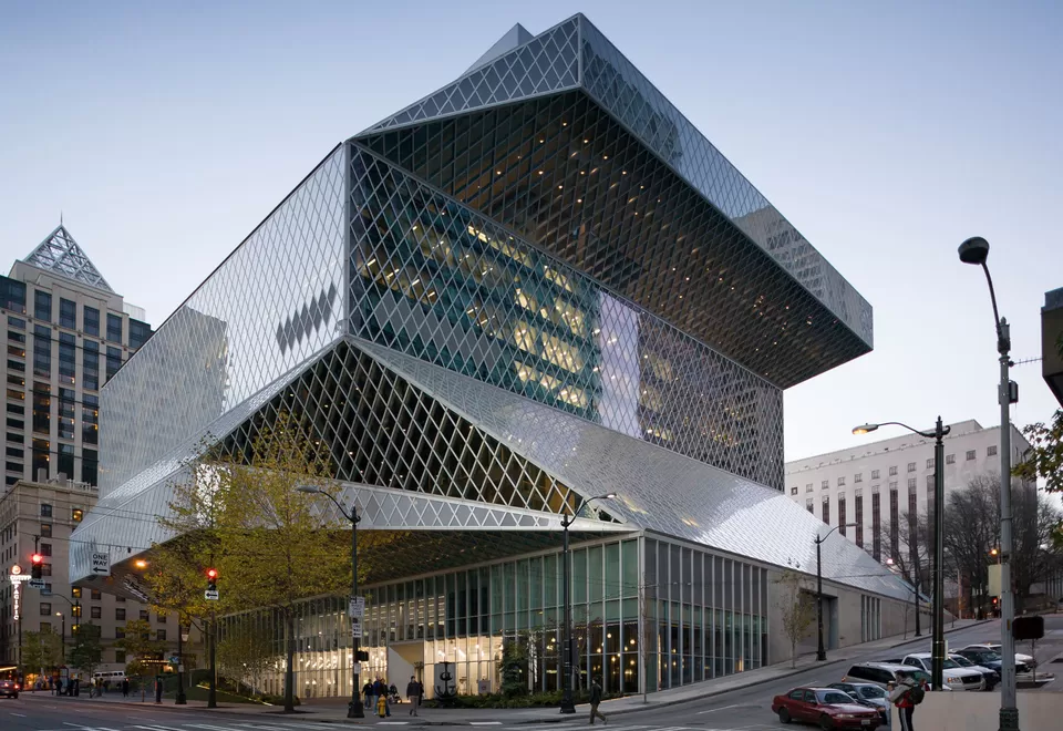 Photo of Seattle public library, 22nd Avenue Northwest, Seattle, WA, United States by Rahul