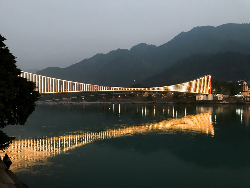 Photo of Ram Jhula Bridge, Ram Jhula, Ganga Vatika, Rishikesh, Uttarakhand, India by Saurabh Bagakar