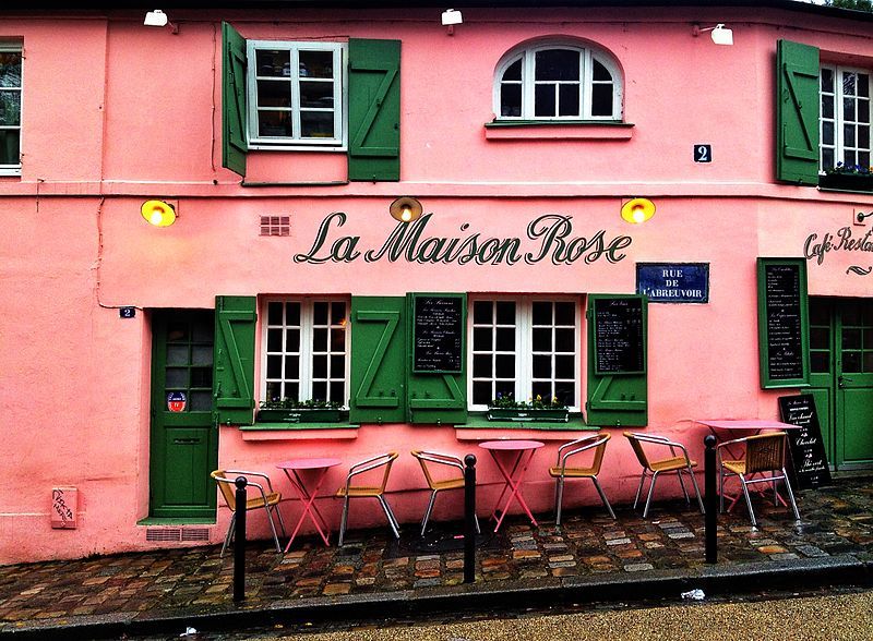 Photo of La Maison Rose, Rue de l'Abreuvoir, Paris, France by Sunami Paigankar