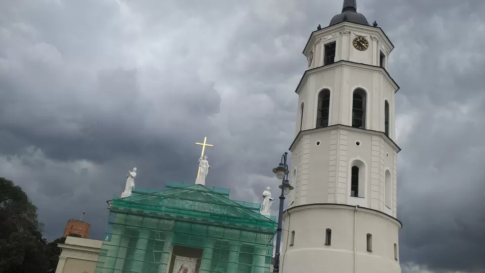 Photo of Cathedral Clock Tower, Vilnius, Lithuania by Soma Majumdar