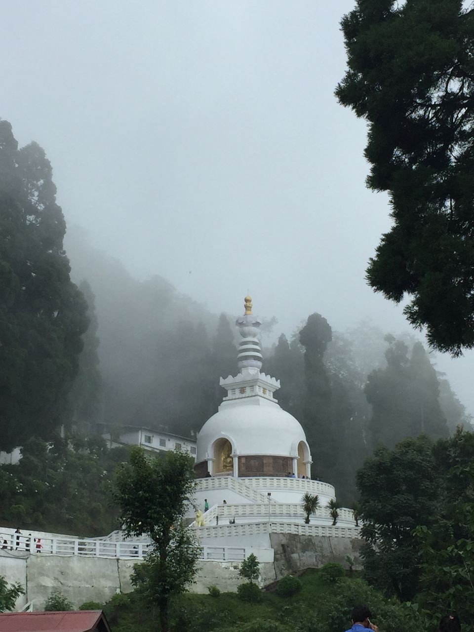 Photo of Darjeelling Peace Pagoda, West Point, Darjeeling, West Bengal, India by Sinjini