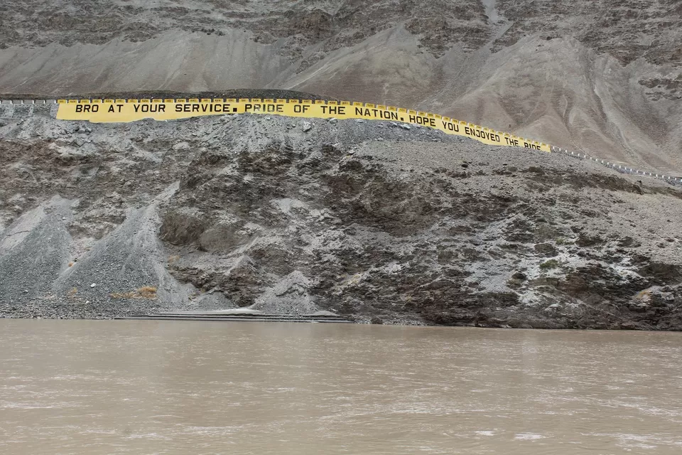 Photo of Confluence of Indus(right)and Zanskar(left) by Ravindra sharma