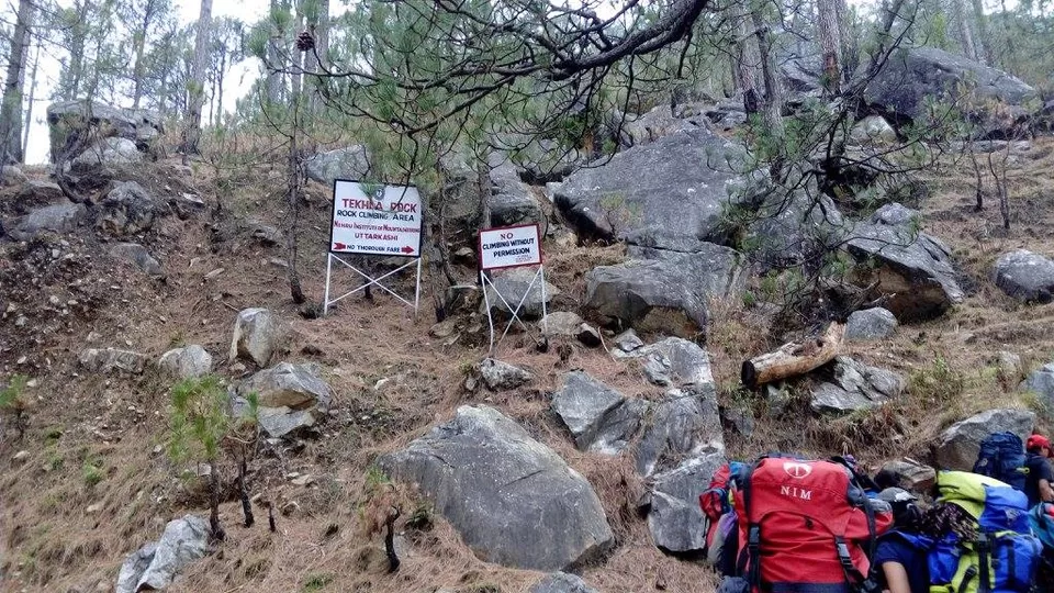 Photo of Tekhla Rock Climbing Area (NIM), Barahat Range, Uttarakhand, India by Swati Keshri