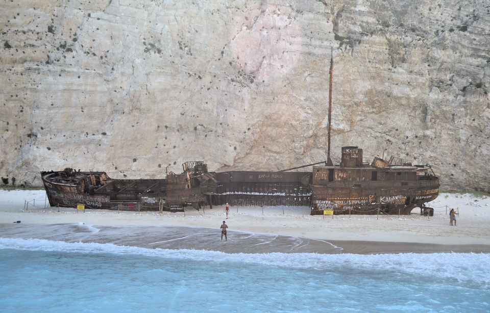 Photo of The Panagiotis Shipwreck at Navagio Beach, Elation, Greece by Priya Pareek