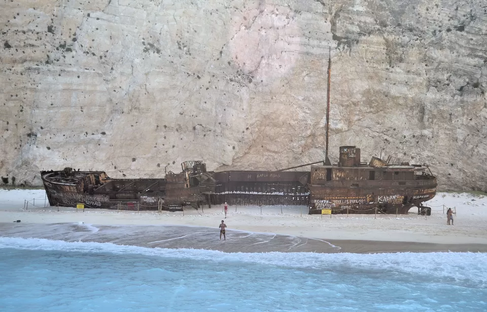 Photo of The Panagiotis Shipwreck at Navagio Beach, Elation, Greece by Priya Pareek