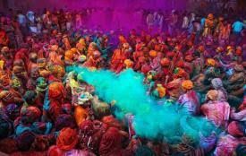 Photo of Mathuradhish Temple: Holi With Lord Krishna 9/9 by Mayank sharma