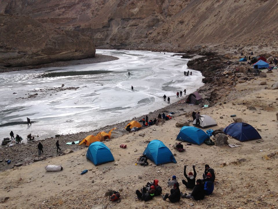 Photo of Slipping and sliding all the way - my Chadar trek, feb'16 18/38 by Susan Halfhide