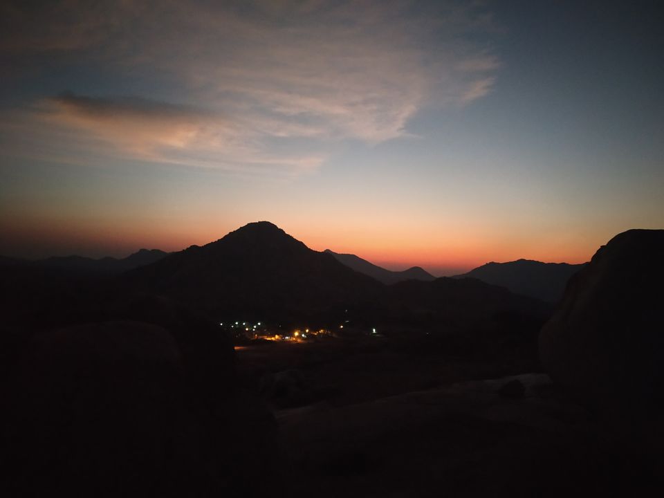 Photo of A view of Sun's fiery kiss to the night - Gudibande Fort by Kusum Nangaru
