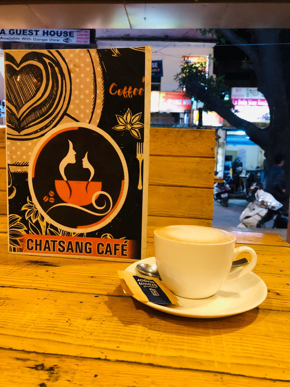 Photo of Chat Sang Cafe, Laxman Jhula, Rishikesh, Uttarakhand, India by NJ Vlogger