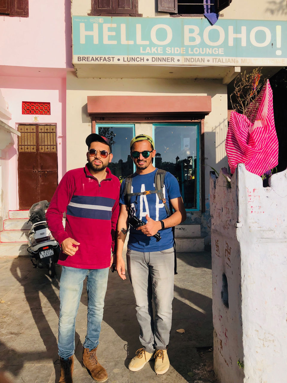 Photo of Helloboho Lake side Restaurant, Gangaur Ghat Marg, Ashoka Haveli, Udaipur, Rajasthan, India by NJ Vlogger