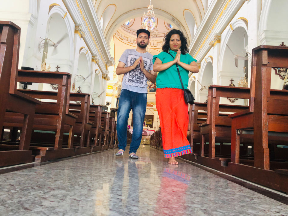 Photo of Immaculate Conception Cathedral, Mission Street, MG Road Area, Pondicherry, Puducherry, India by NJ Vlogger