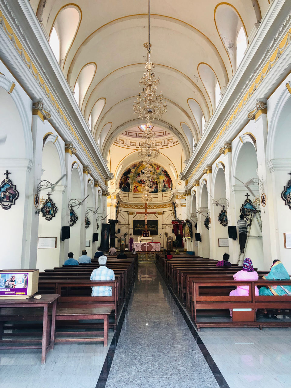 Photo of Immaculate Conception Cathedral, Mission Street, MG Road Area, Pondicherry, Puducherry, India by NJ Vlogger