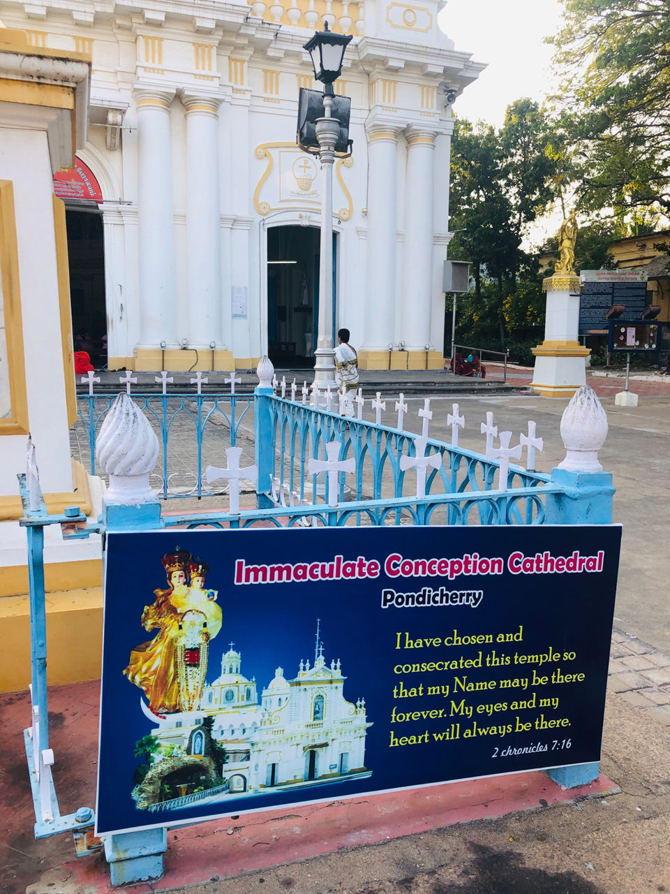 Photo of Immaculate Conception Cathedral, Mission Street, MG Road Area, Pondicherry, Puducherry, India by NJ Vlogger