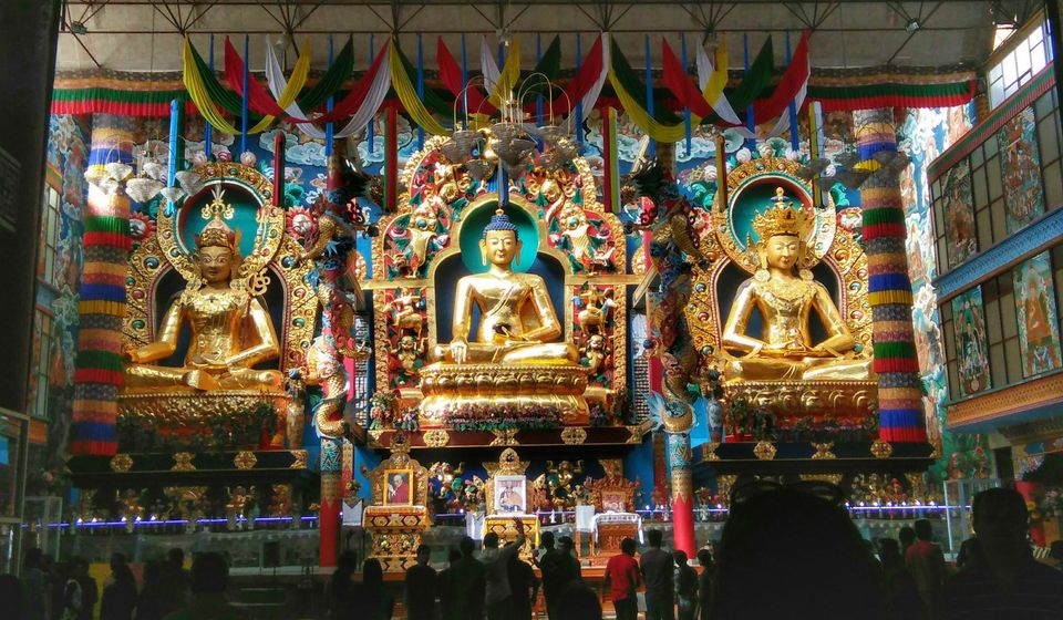 Photo of Namdroling Monastery, Tibetan Golden Temple, Bylakuppe, Karnataka, India by Sharayu Bafna