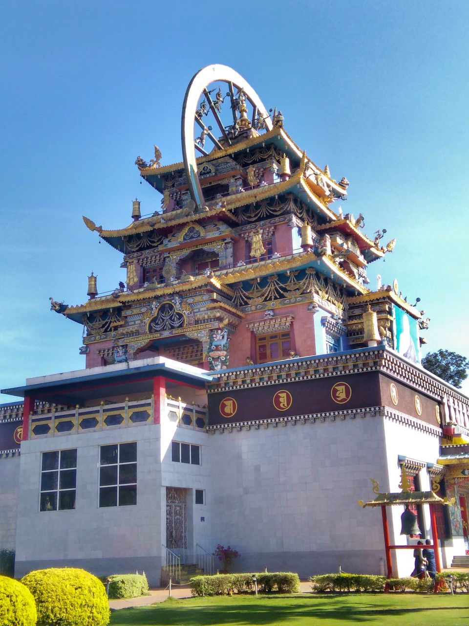 Photo of Namdroling Monastery, Tibetan Golden Temple, Bylakuppe, Karnataka, India by Sharayu Bafna