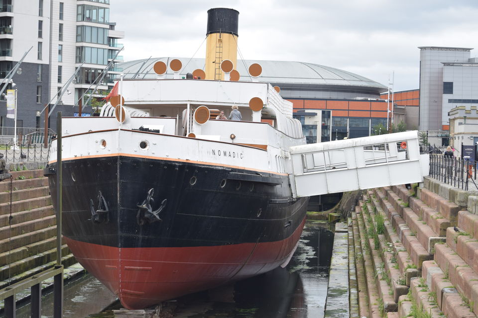 Photo of SS Nomadic, Hamilton Dock, Queens Road, Belfast, UK by The Foodie Rider