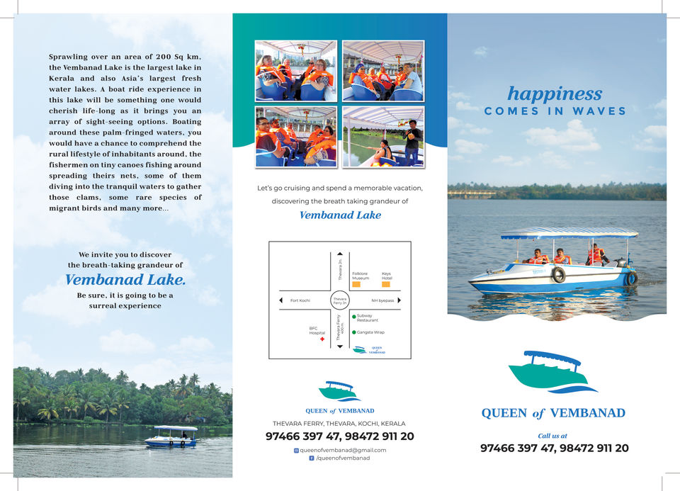 Photo of Boating at Cochin Backwater, 1 Hour trip Rs. 1500/- by QUEEN of VEMBANAD