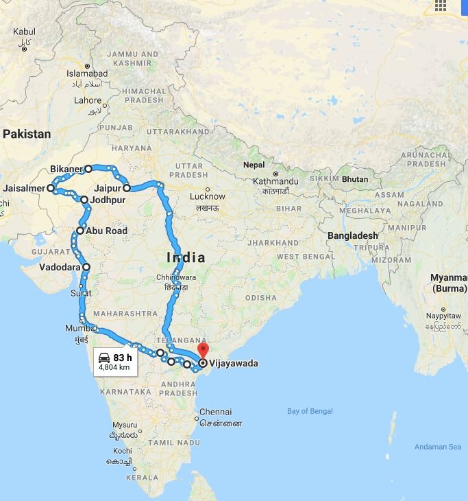 indian railways circular journey route