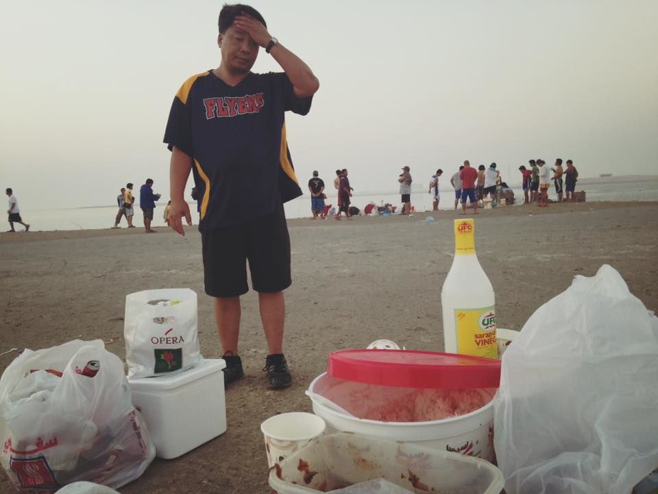 Photo of Night crabbing and BBQ at Simaisma Beach, Qatar 5/24 by Aian Mejillano
