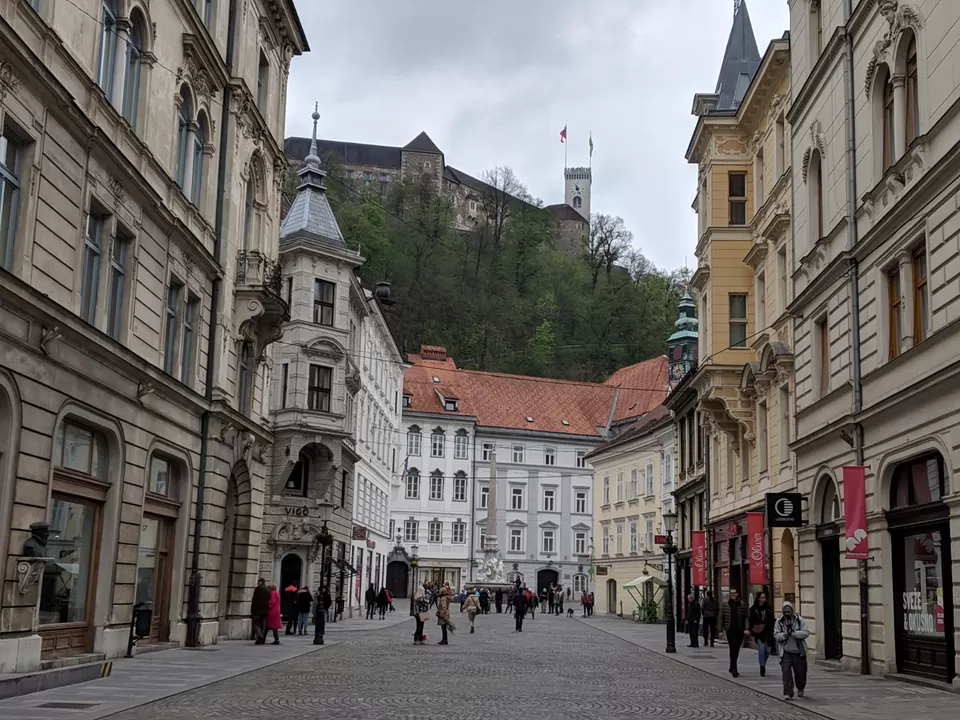 Photo of Prešeren Square, Ljubljana, Slovenia by Kavitha Preetha