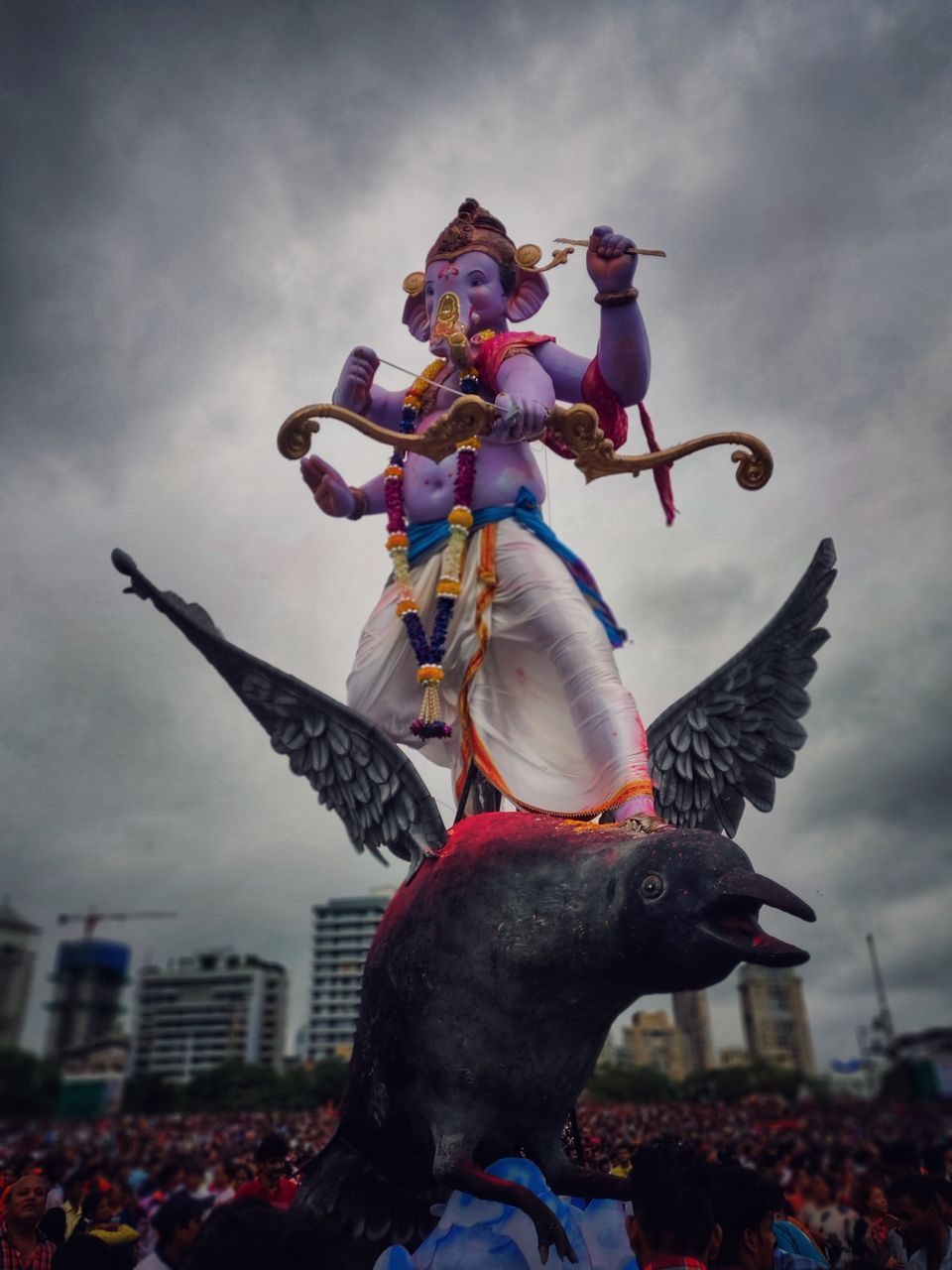 Photo of Ganesh Visarjan at Girgaon Chowpatty by Akshay Gawde
