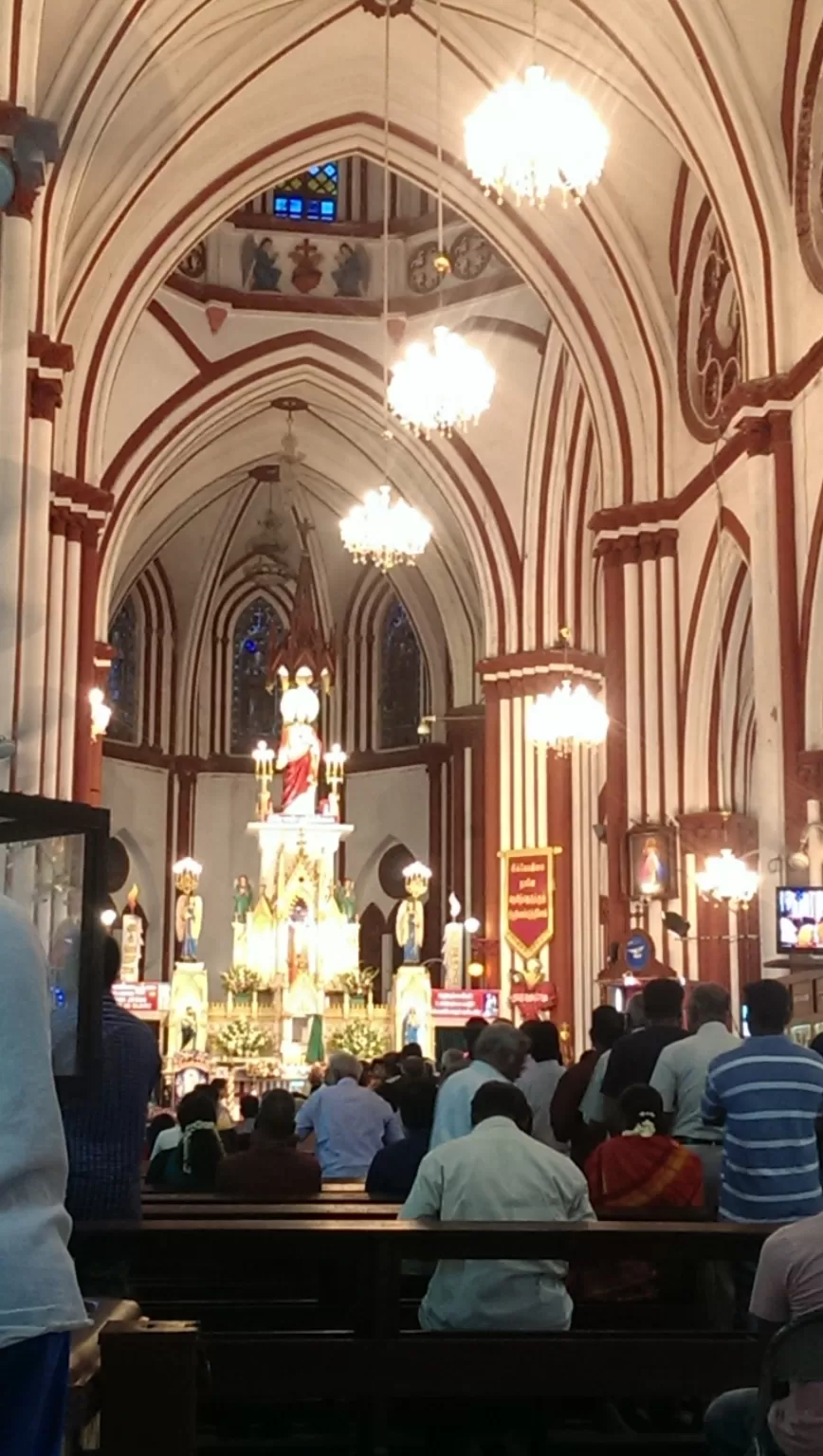 Photo of The Sacred Heart Basilica, South Boulevard, Near Railway Station, MG Road Area, Puducherry, India by Dipshikha Pal Chafle