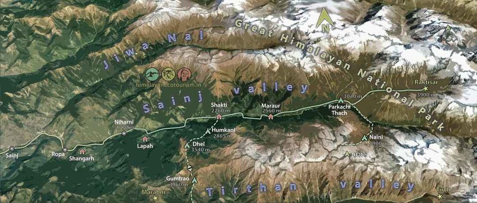 Photo of Great Himalayan National Park, Forest Office Road, Shamshi, Himachal Pradesh, India by Akanksha Siwach. Tales of The Hidden Trails