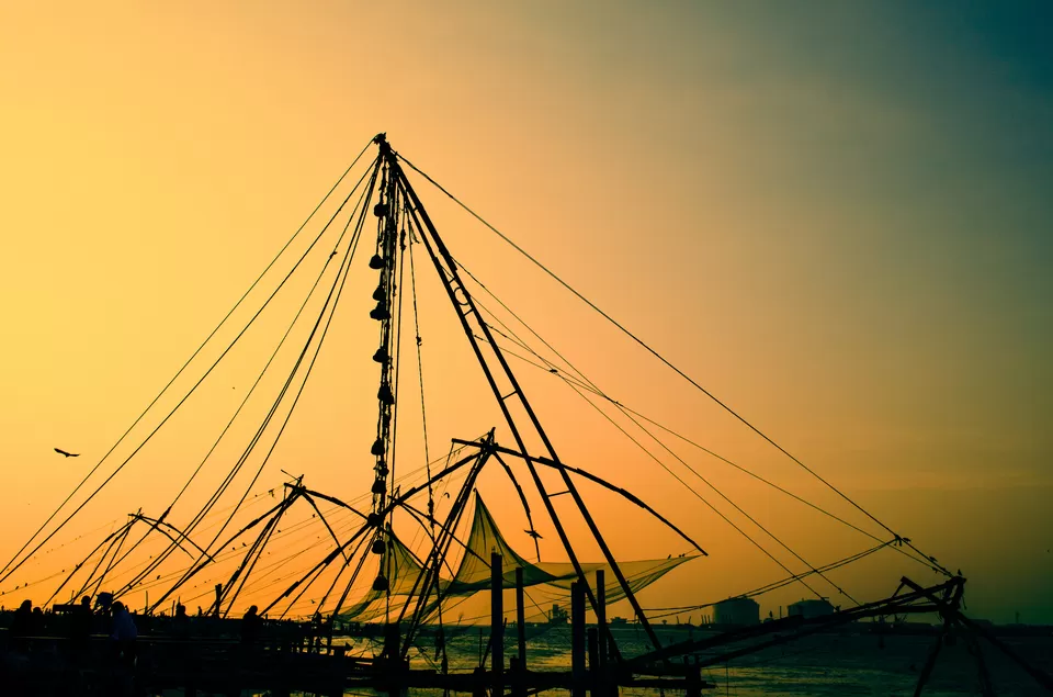 Photo of Chinese Fishing Nets, River Road, Fort Kochi, Kochi, Kerala, India by Sheetal Goel