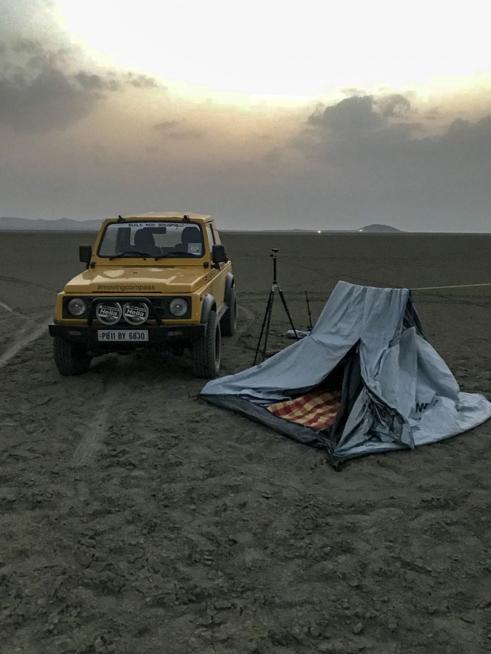 Photo of Sambhar Salt Lake - The Intersected Sunrises and Ethereal Sunsets 2/4 by Moving Compass