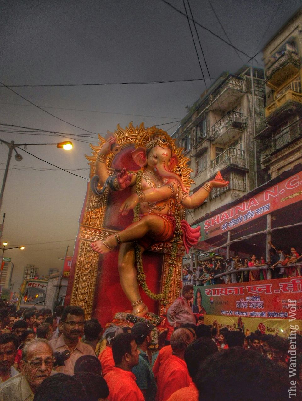 Photo of Parade of Ganpati Visarjan 7/9 by The Wandering Wolf