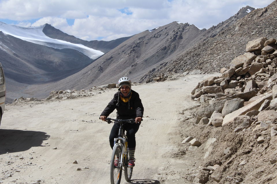 Photo of When you cycle from Leh to KhardungLa and return home with a chabootara (flat arse) 2/7 by shilpi siwach