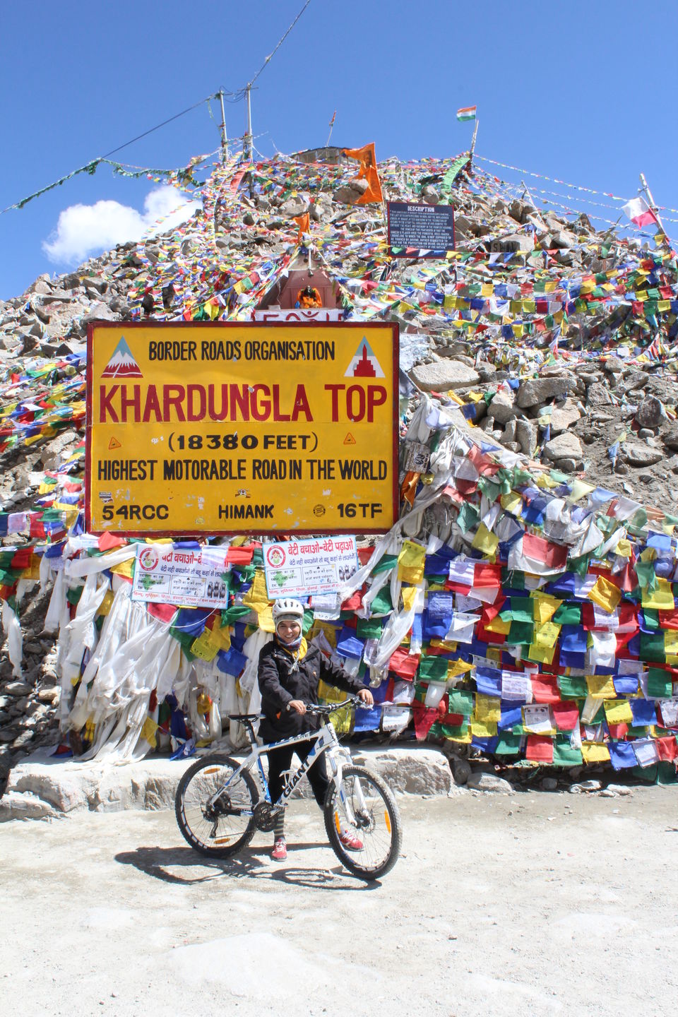 Photo of When you cycle from Leh to KhardungLa and return home with a chabootara (flat arse) 6/7 by shilpi siwach