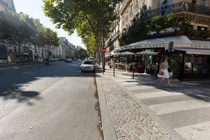 Photo of Café de Flore, Boulevard Saint-Germain, Saint-Germain-des-Prés, Paris, France by Valerie Fidan