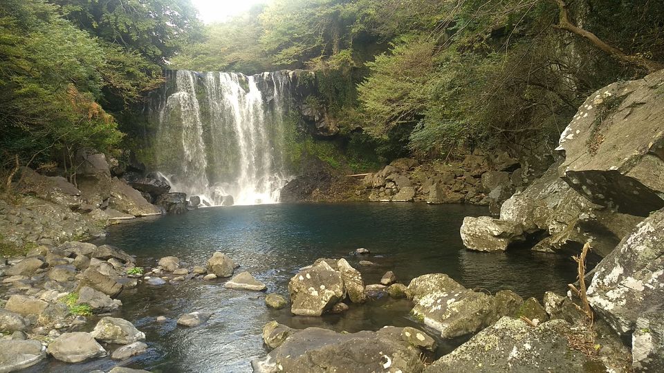 Photo of Cheonjeyeon Waterfalls, Jungmun-dong, Seogwipo-si, Jeju-do, South Korea by Sagar Pradhan