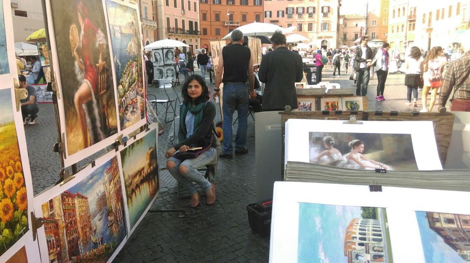 Photo of Ponte Sant'Angelo00186 Rome by Anirudh Gupta