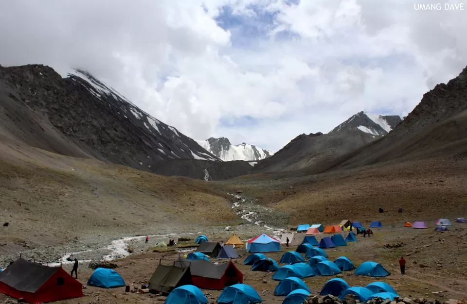 Photo of Stok Kangri Base Camp, Leh by Umang Dave (IG: @umangxdave)