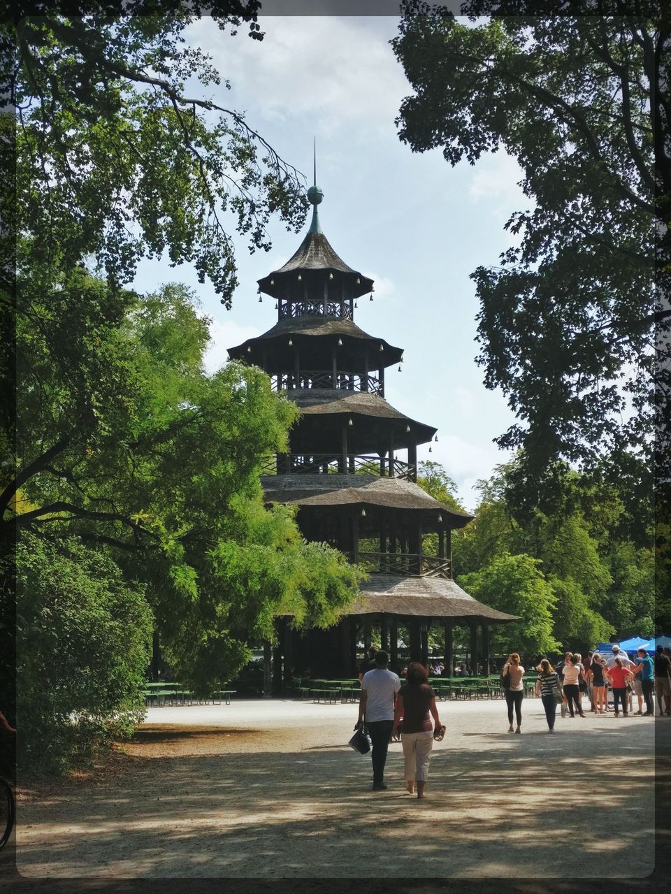 Photo of Restaurant and Beer Garden at the Chinese Tower, Englischer Garten, Munich, Germany by Penning Silly Thoughts