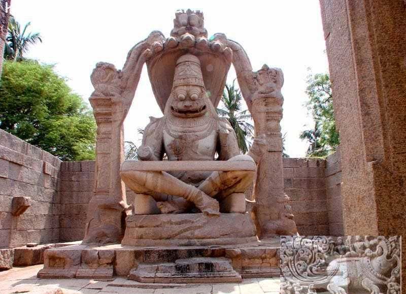 Photo of Lakshmi Narasimha, Hampi, Karnataka, India by srishti jugran
