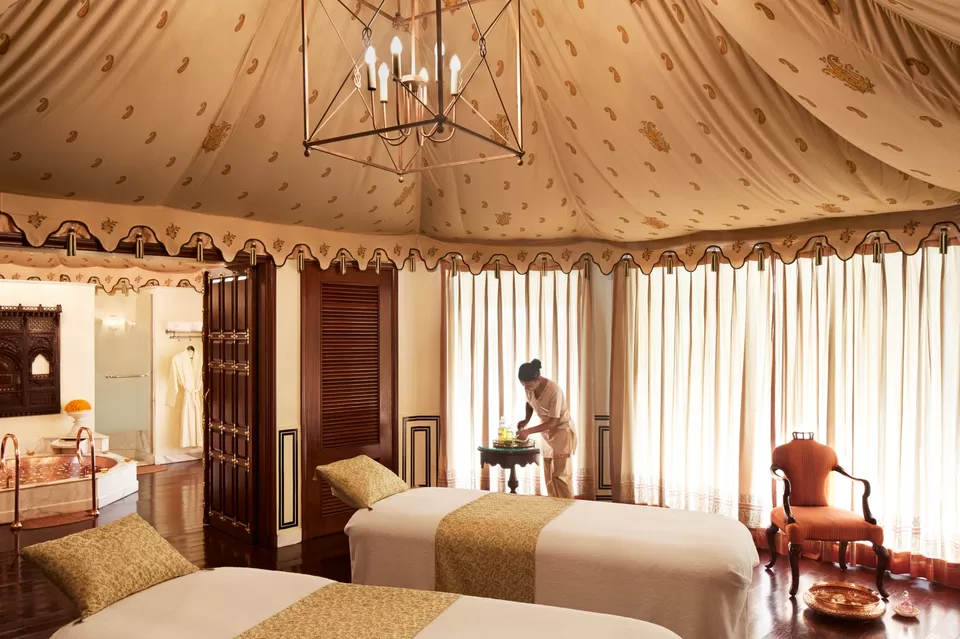 Photo of Taj Rambagh Palace, Bhawani Singh Road, Rambagh, Jaipur, Rajasthan, India by Adete Dahiya
