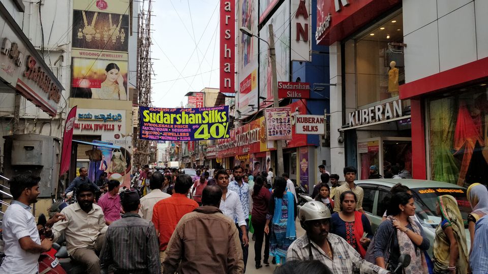 Photo of Saree Shopping In Bangalore . SILK SAREE in Rs 300 :O 4/4 by Runa Nath