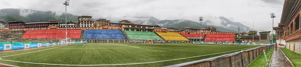 Photo of National Stadium, Bhutan, Thimphu-Punakha Highway, Thimphu, Bhutan by Swagata Nath