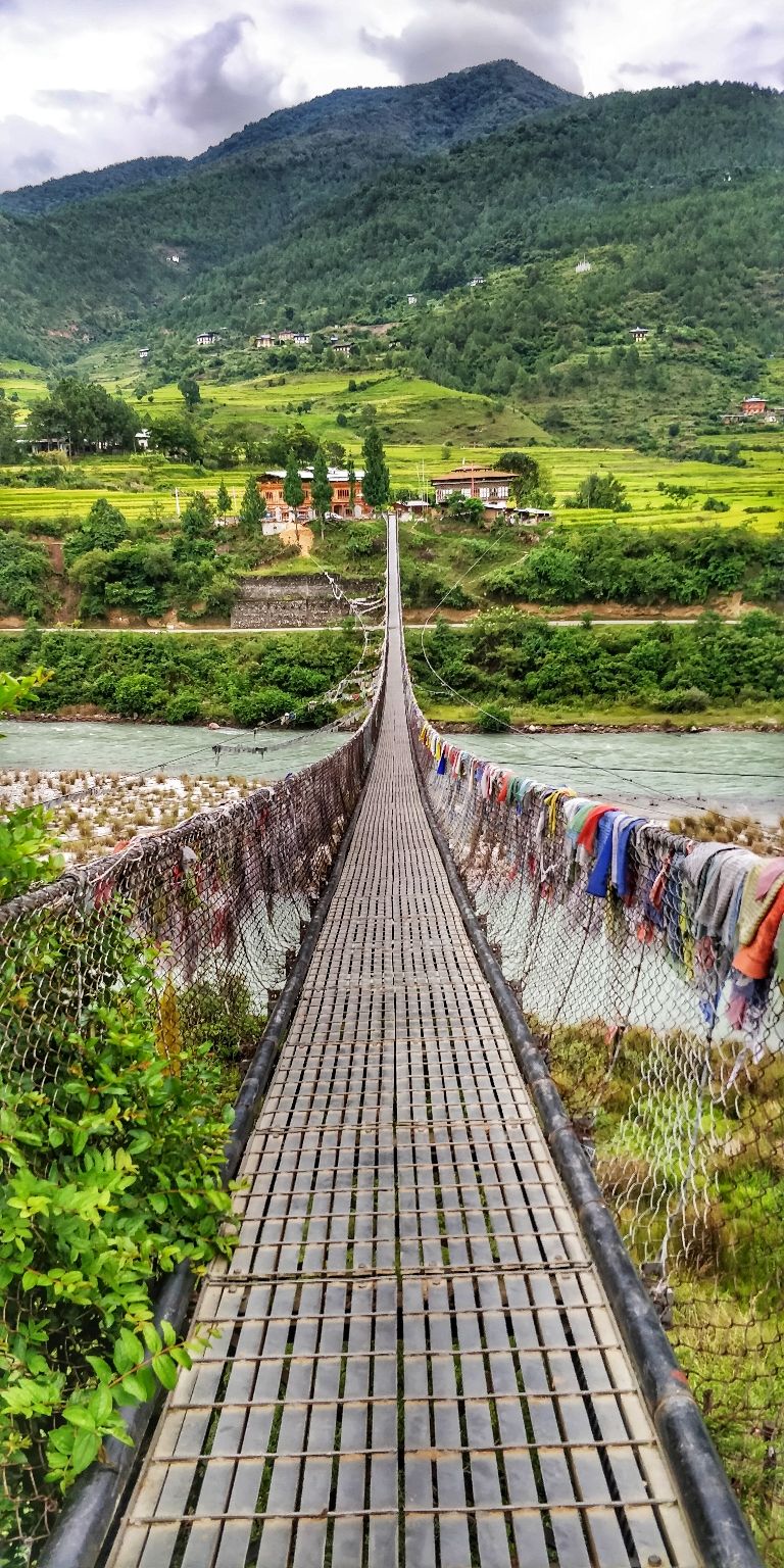 Photo of Punakha Suspension Bridge, Punakha, Bhutan by Swagata Nath