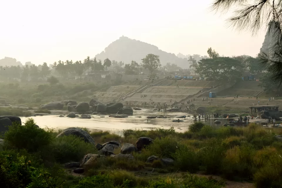Photo of Tungabhadra River Bank, Mantralayam, Andhra Pradesh, India by Rohan Ganesh