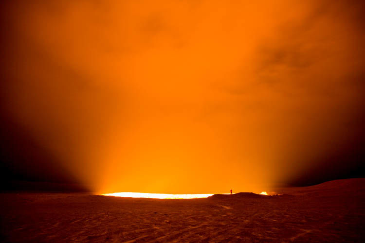 Photo of Darvasa Gas Crater – The Gates of Hell in Turkmenistan 1/6 by Gina And Daniel
