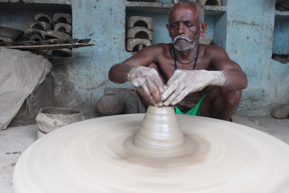 Photo of Chunar - A potter's wheel and wail. #learningholiday 11/20 by Ananya Sinha