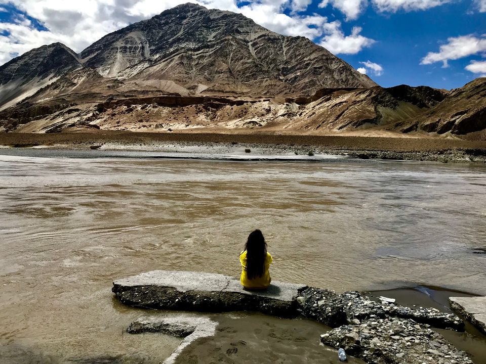 Photo of Confluence of Indus(right)and Zanskar(left) by Palakshi Goswami