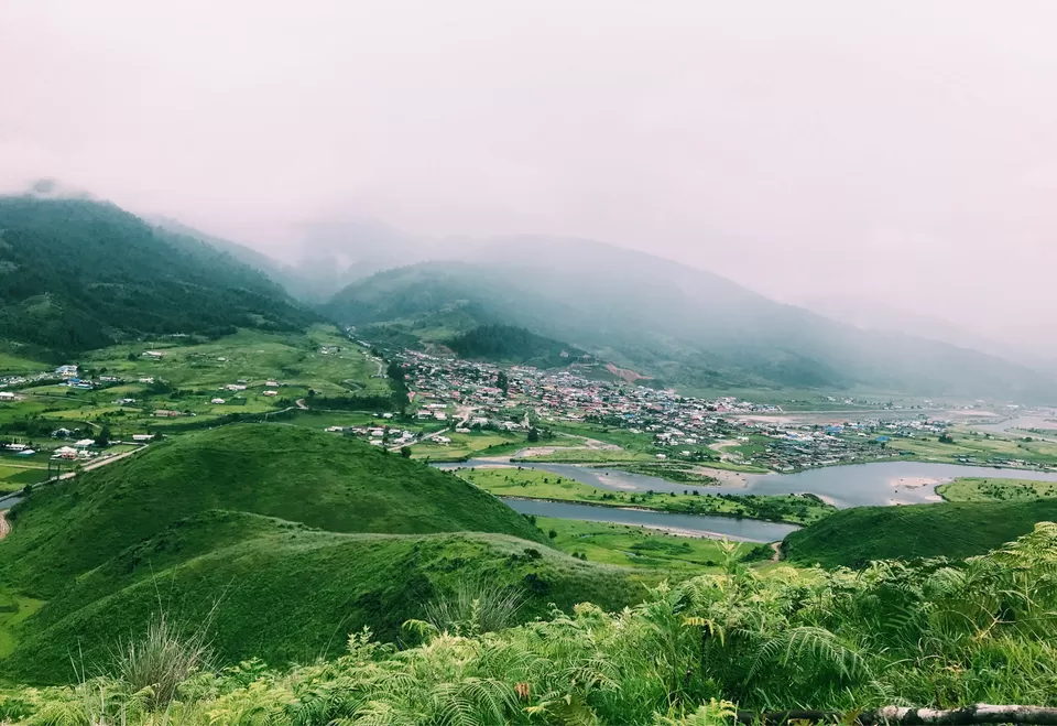 Photo of Mechuka Village by Nancy Kaman