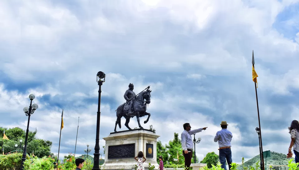 Photo of Maharana Pratap Smarak, with laser light show, Ajmer, Rajasthan, India by Curlycuetrails