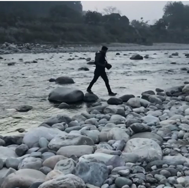 Photo of Garjiya Temple Bridge, Chilkiya Range, Uttarakhand, India by Yasmin Mirza