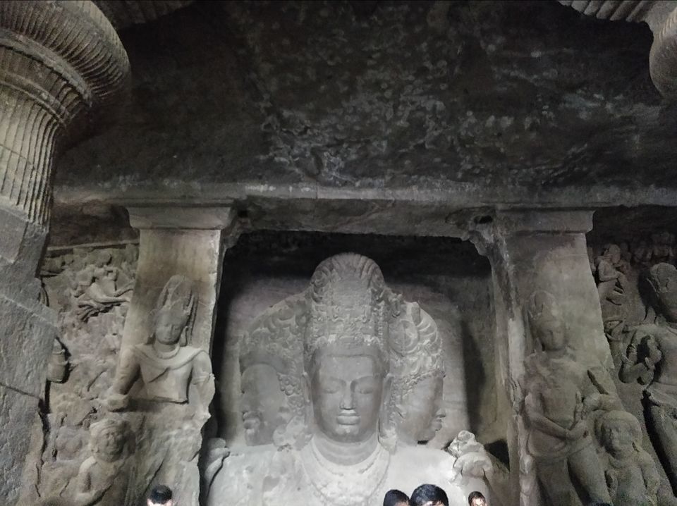 Photo of Elephanta Cave Shiv Temple With Old Murti, Gharapuri, Maharashtra, India by Renu Joshi